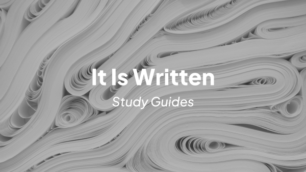 It Is Written Study Guides